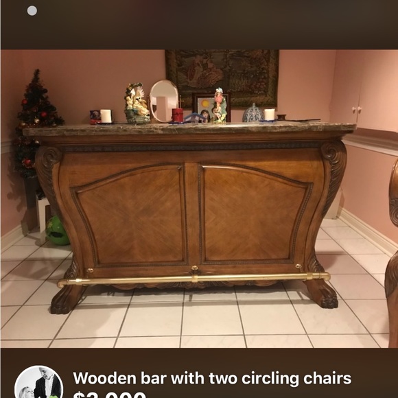 Victorian style home bar - Picture 5 of 6